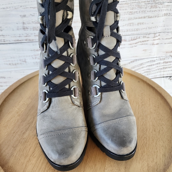 Sorel Sleep after hour wedge lace up boots - Picture 3 of 12